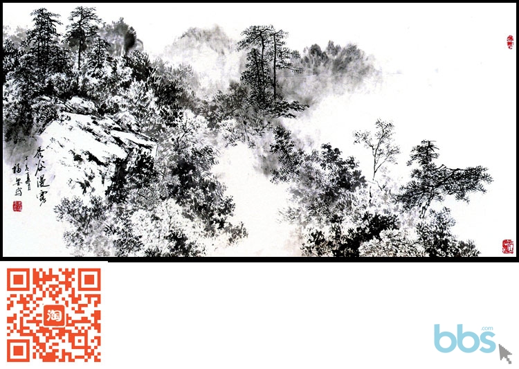 画家李福安国画山水画手绘真迹办公室客厅会议室书房大厅巨幅名家山水